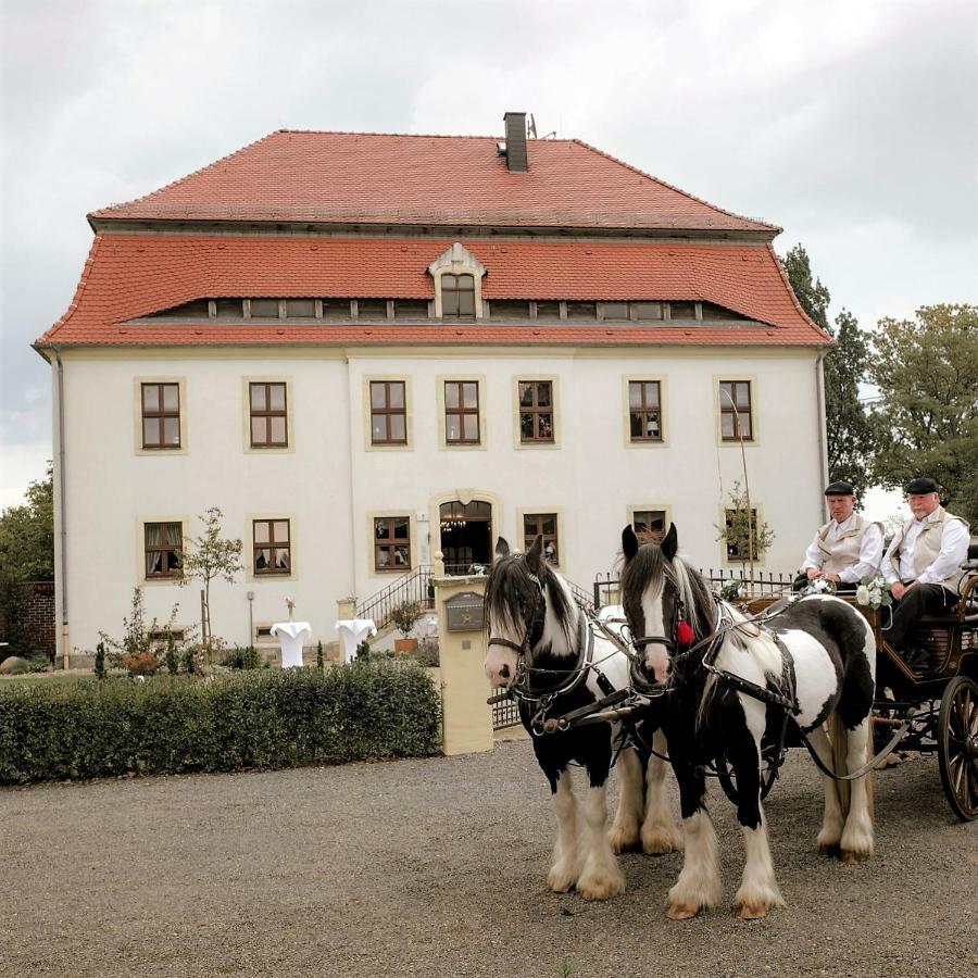 Herrenhaus Kunzwerda Bei Torgau - Aparthotel, Boardinghouse, Wohnen Auf Zeit Exterior foto
